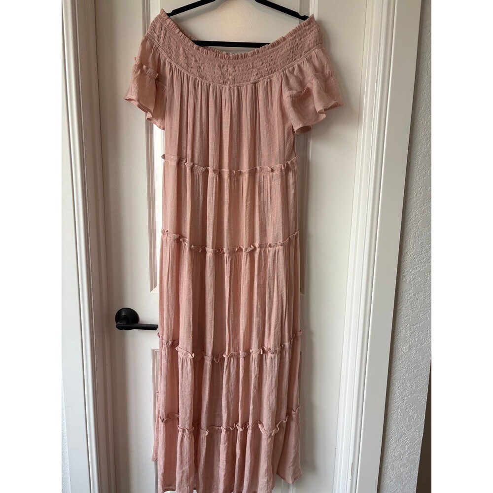 Jodifl pink gauze dress Sz lg